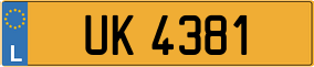 Trailer License Plate